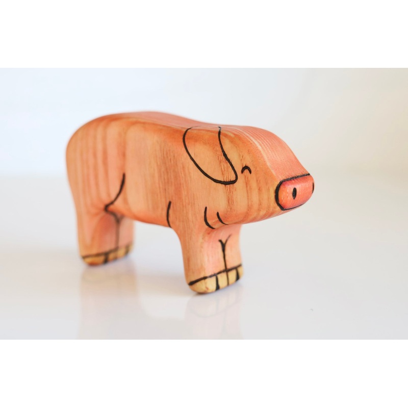 Wooden Pig Toy
