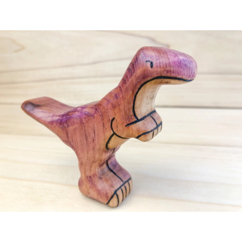 Wooden Velociraptor Toy