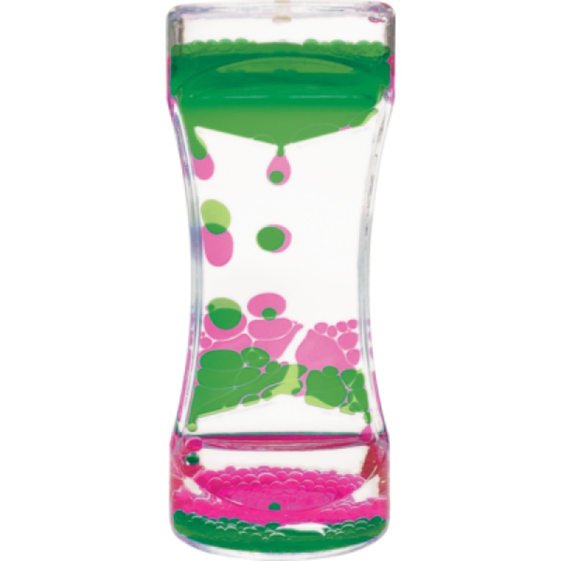 LIQUID MOTION BUBBLER PINK & GREEN