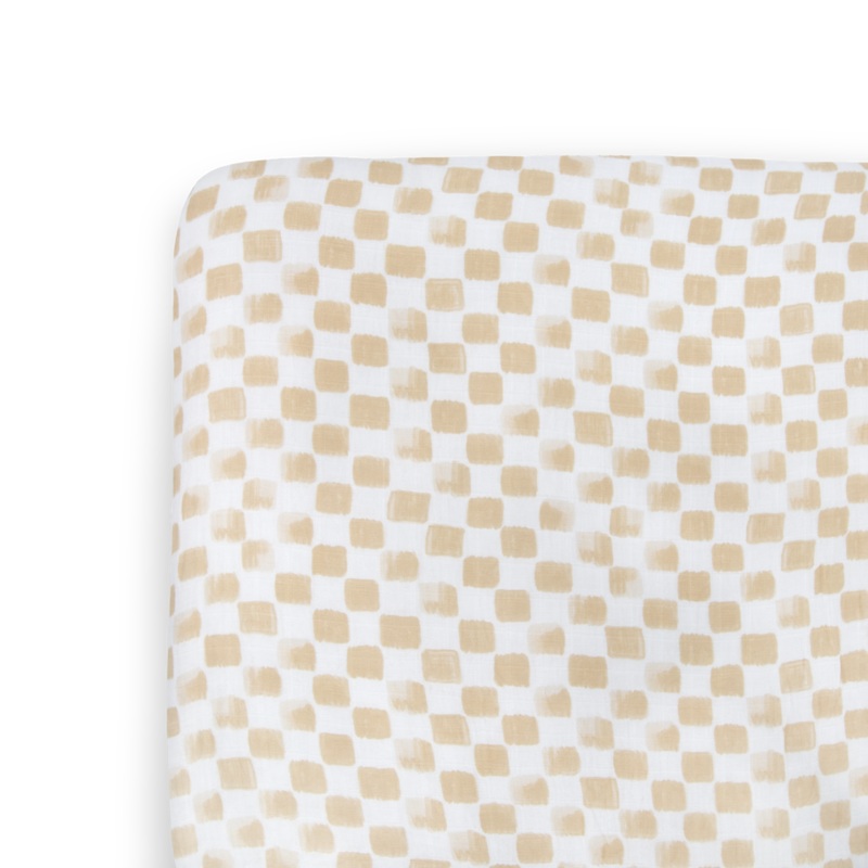 Cotton Muslin Crib Sheet – Adobe Checker