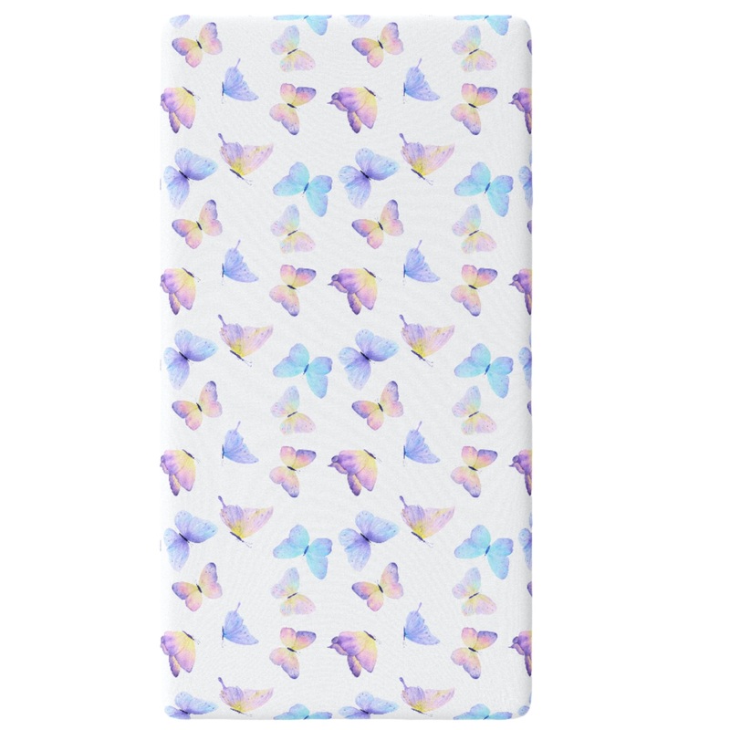 Fitted Crib Sheet – Butterfly