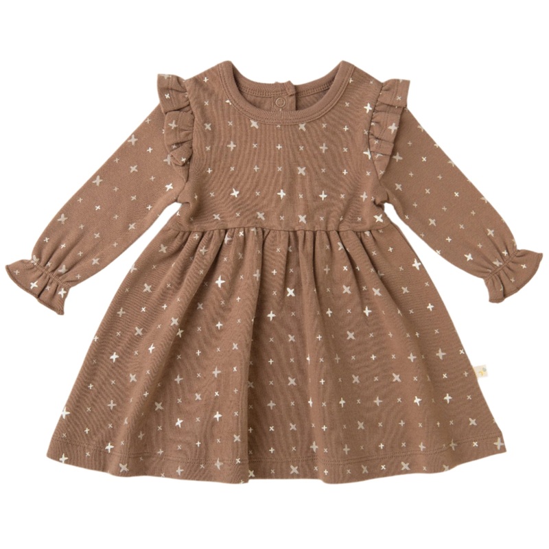 Organic Girls Ruffle Dress – Sparkle