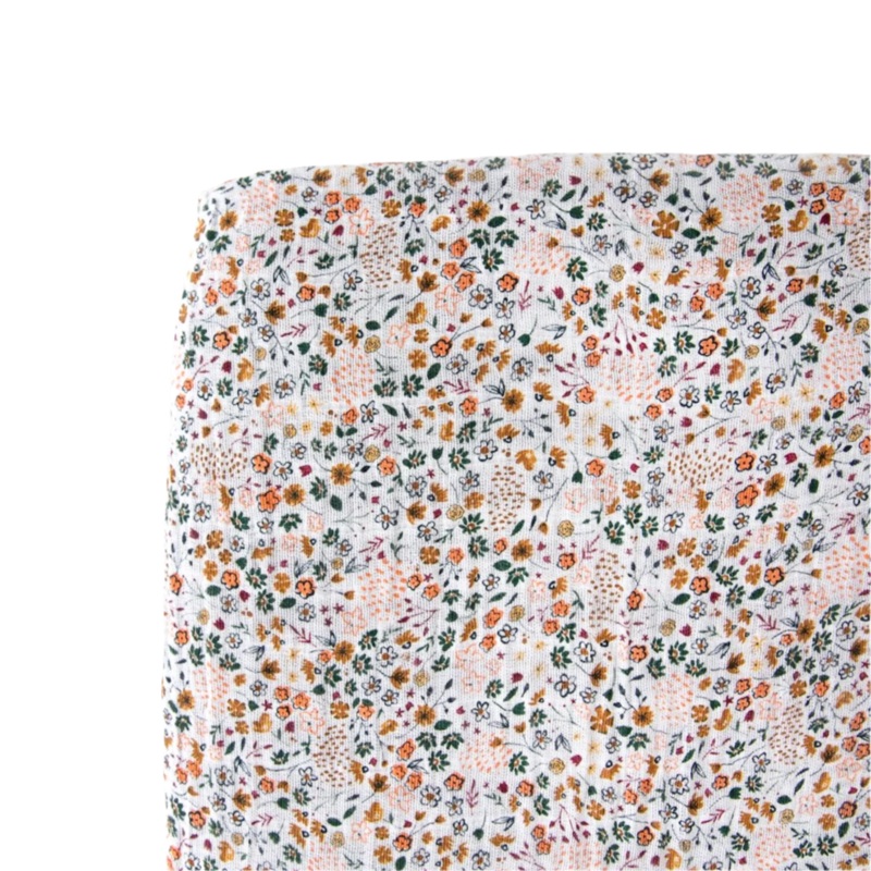 Cotton Muslin Crib Sheet – Pressed Petals