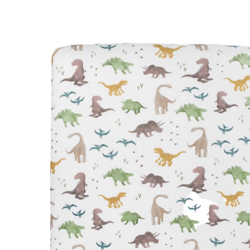 Stretch Knit Crib Sheet – Dino Pals