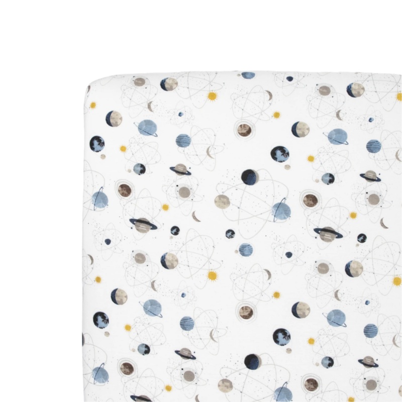 Stretch Knit Crib Sheet – Planets