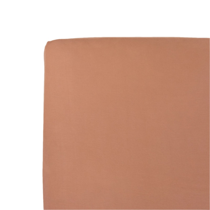 Stretch Knit Crib Sheet – Terracotta