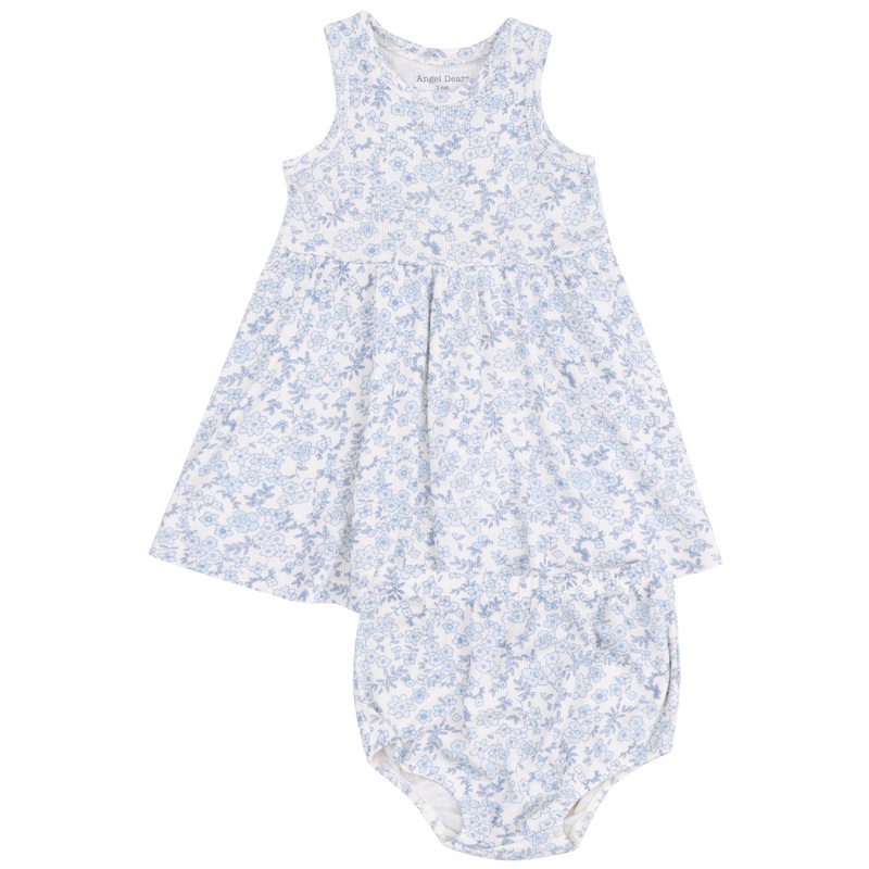 Tank Dress and Bloomer – Blue Calico Floral