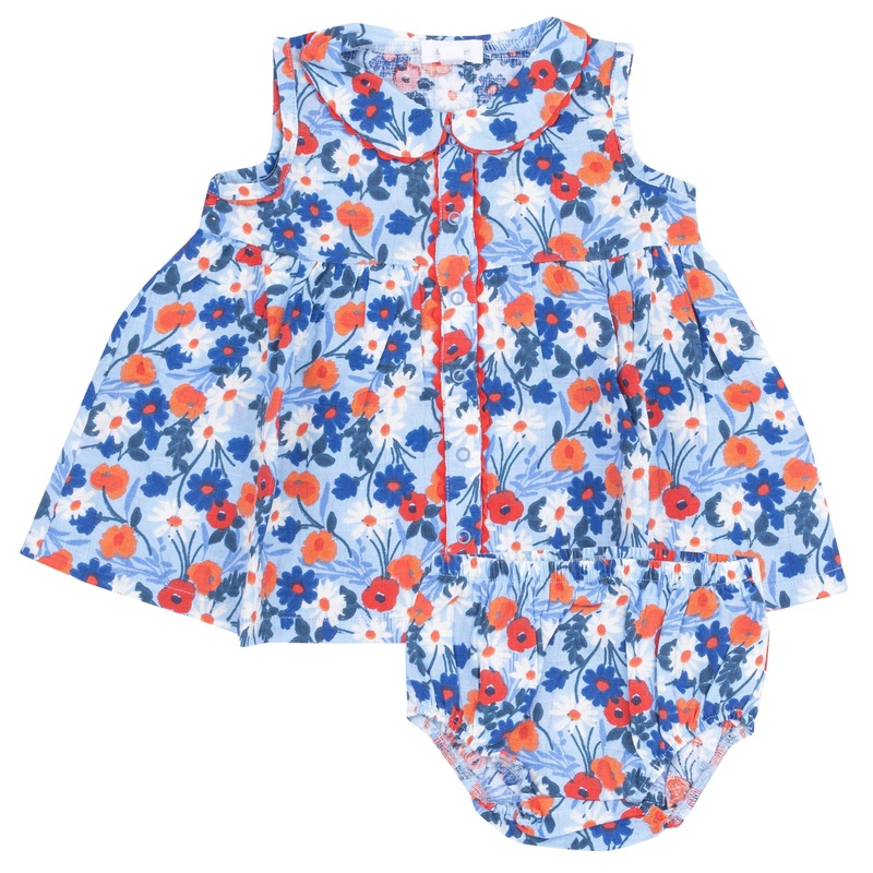 The Jill Peter Pan Collar with Ric Rac Trim and Diaper Cover – Poppy Days