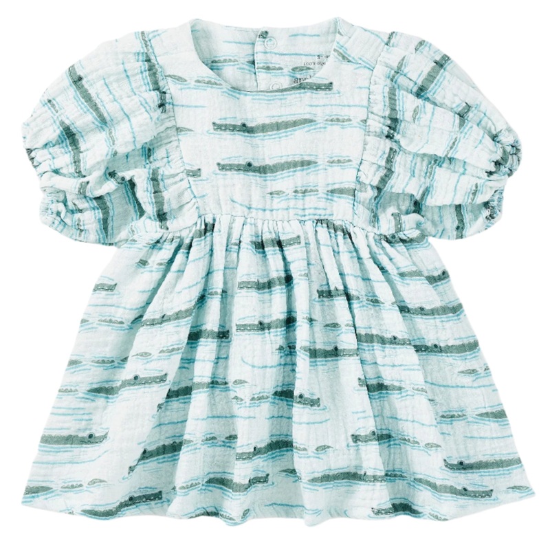 Dress with Puff Sleeves – Alligator Isle
