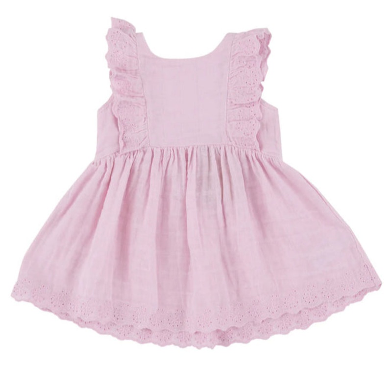 Eyelet Edged Dress – Ballet Solid Muslin
