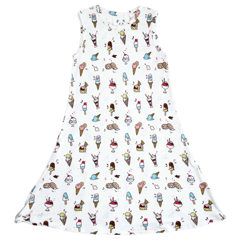 Ice Cream Bamboo Girls’ Sleeveless Dress