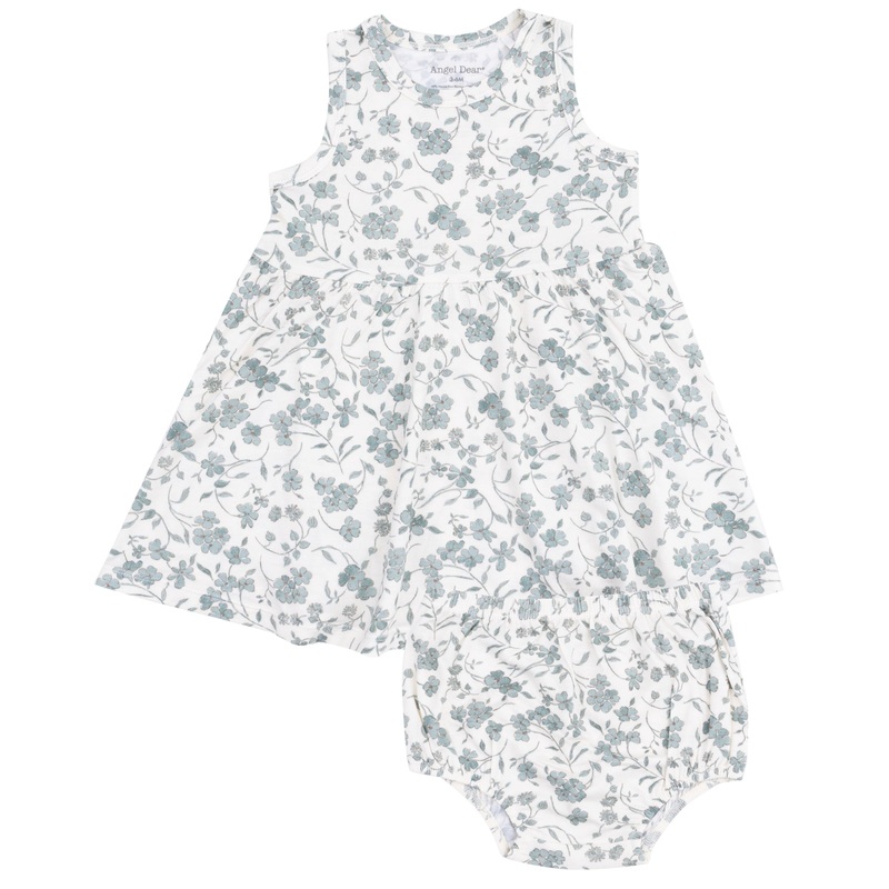 Tank Dress and Bloomer – Baby’s Breathe Floral