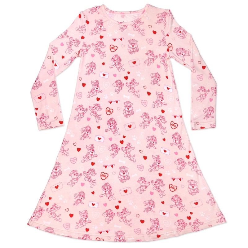 PAW Patrol: Pretty PAWSOME Pink Bamboo Girls’ Long Sleeve Dress