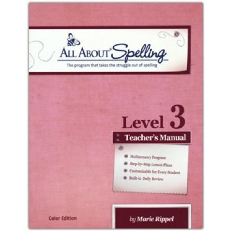 ALL ABOUT SPELLING LEVEL 3 TEACHER’S MANUAL COLOR