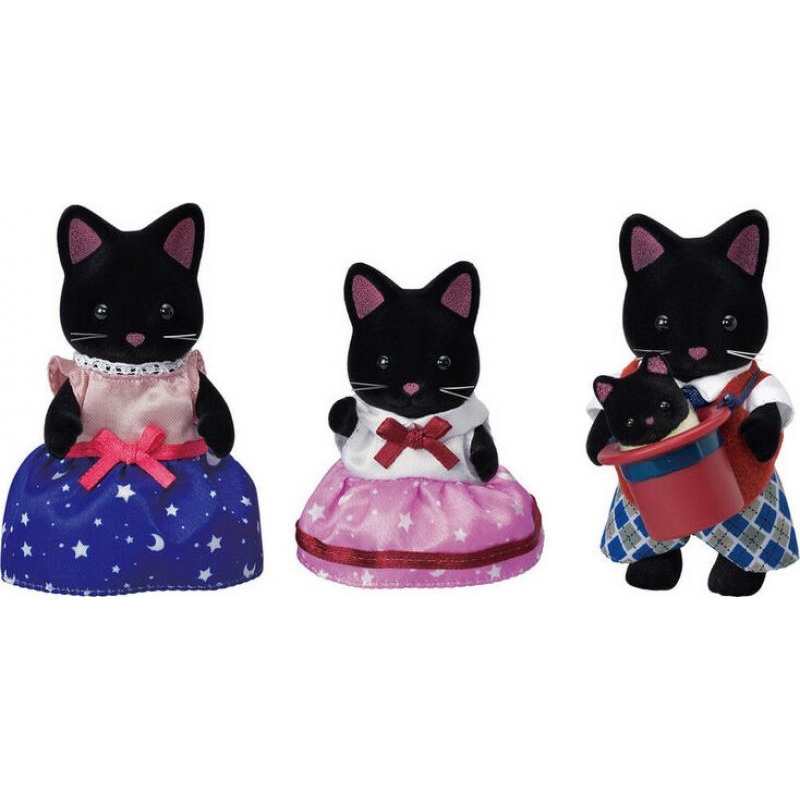 CALICO CRITTERS MIDNIGHT CAT FAMILY