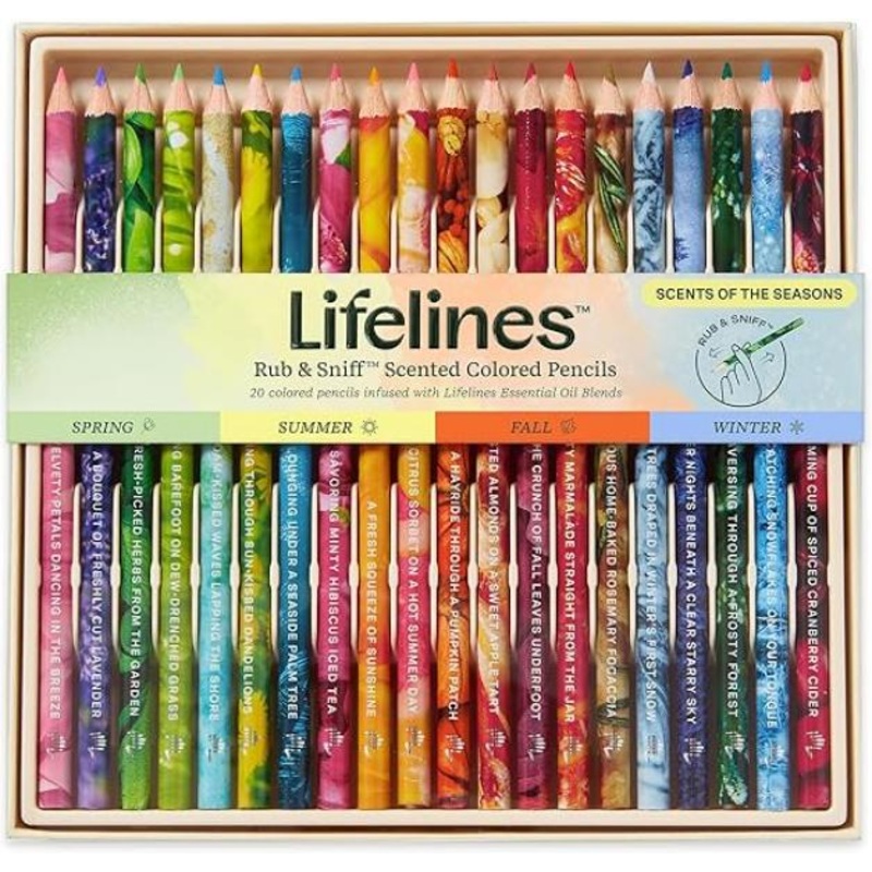 RUB & SNIFF SCENTED COLORED PENCILS SCENTS OF THE SEASONS