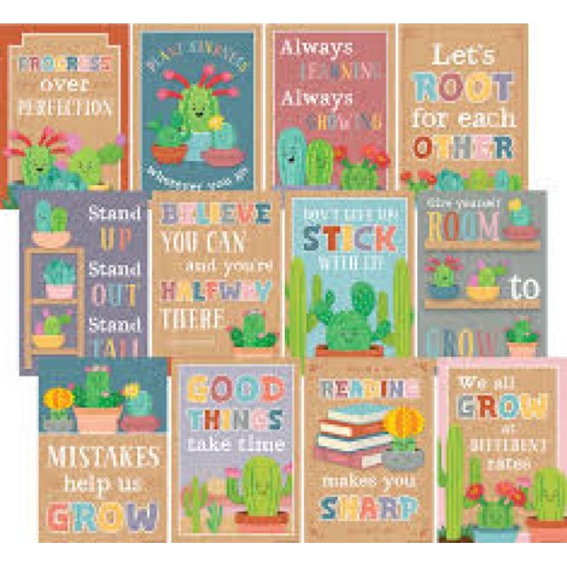 SMALL POSTER PACK: HAPPY CACTUS CREW