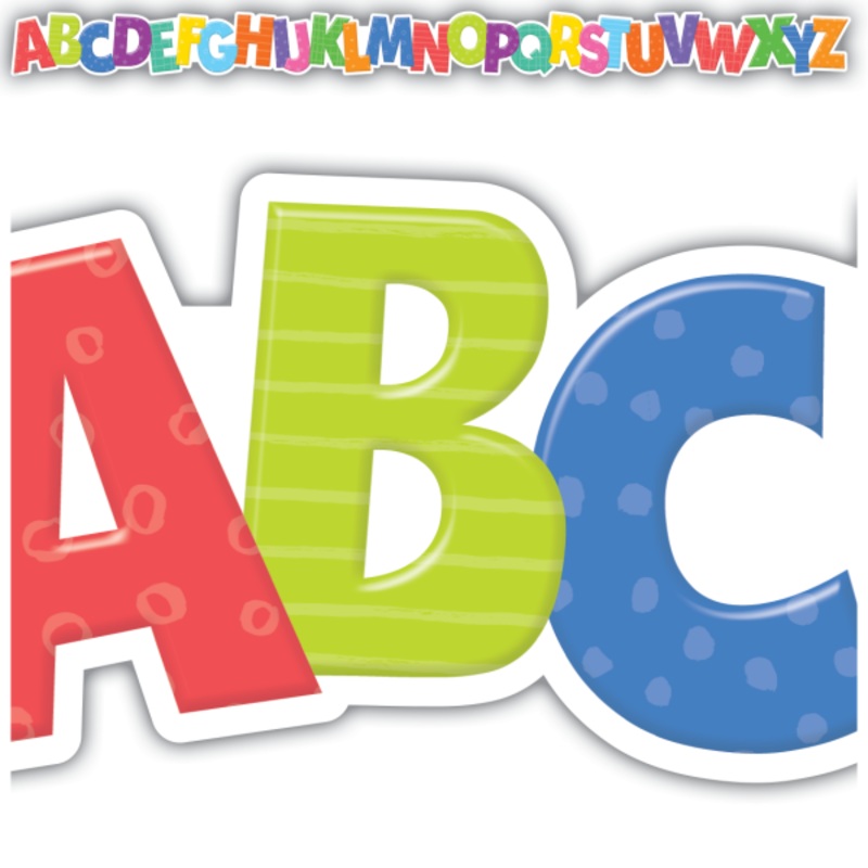 BORDER: COLORFUL ALPHABET