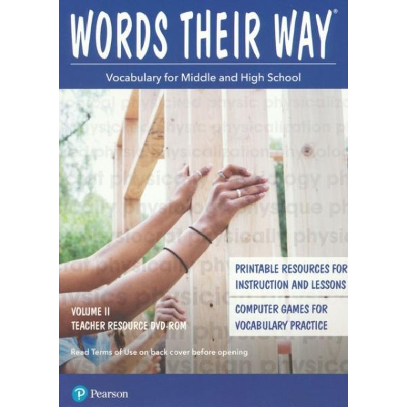 WORDS THEIR WAY: VOCABULARY VOLUME 2 MIDDLE/HIGH SCHOOL