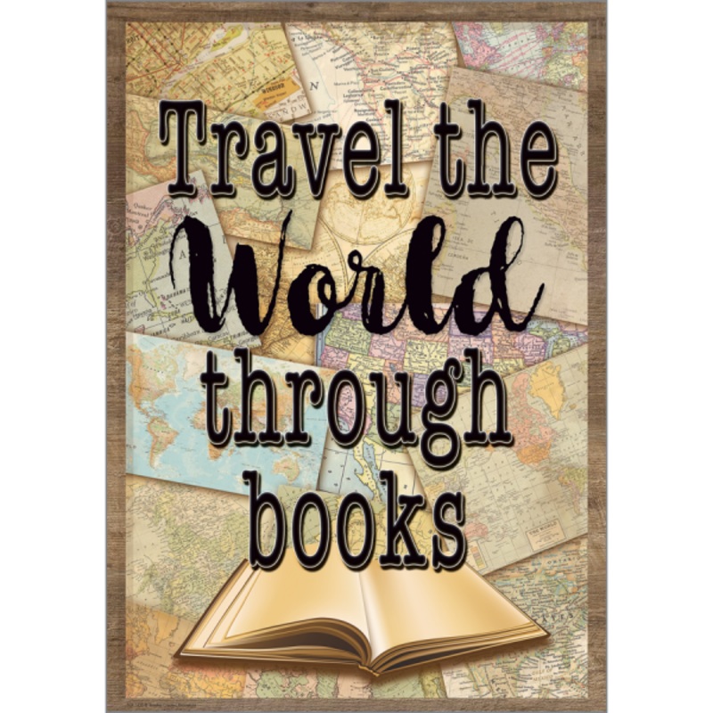 POSTER: TRAVEL THE WORLD THROUGH BOOKS