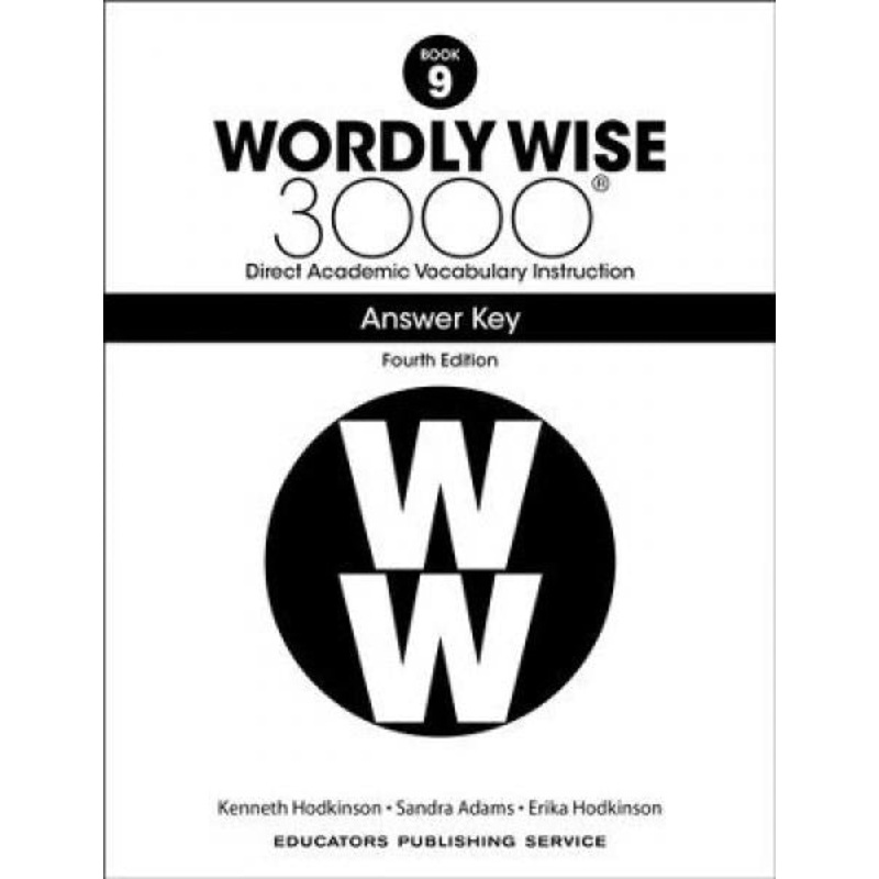 WORDLY WISE 3000: BOOK 9 ANSWER KEY 4TH ED