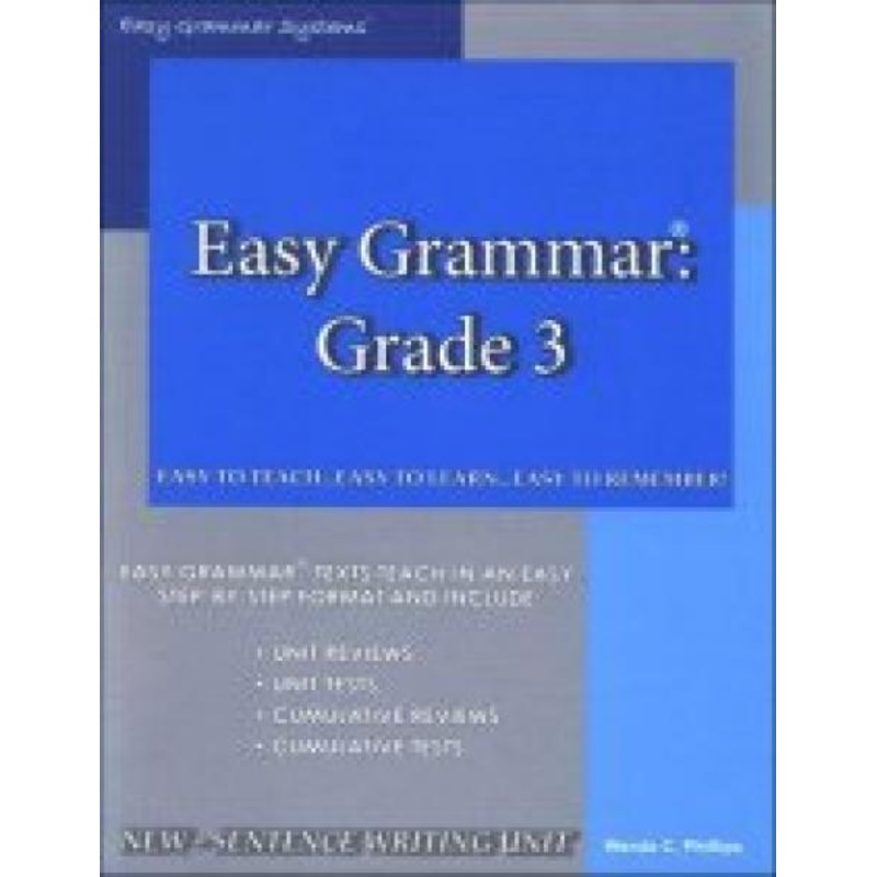 EASY GRAMMAR: GRADE 3 TEACHER’S EDITION