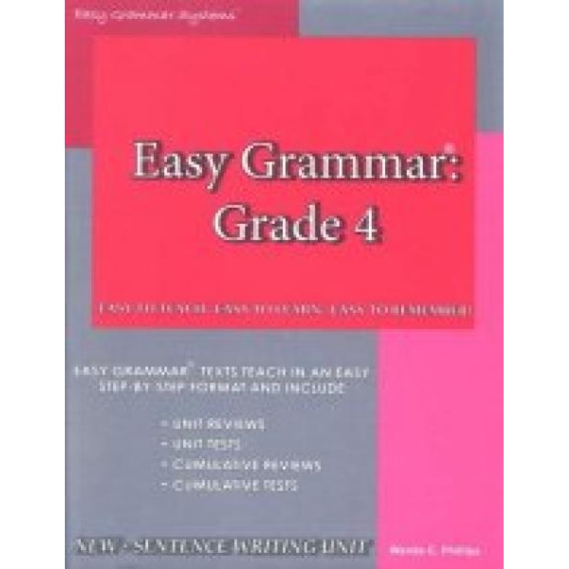 EASY GRAMMAR: GRADE 4 TEACHER’S EDITION