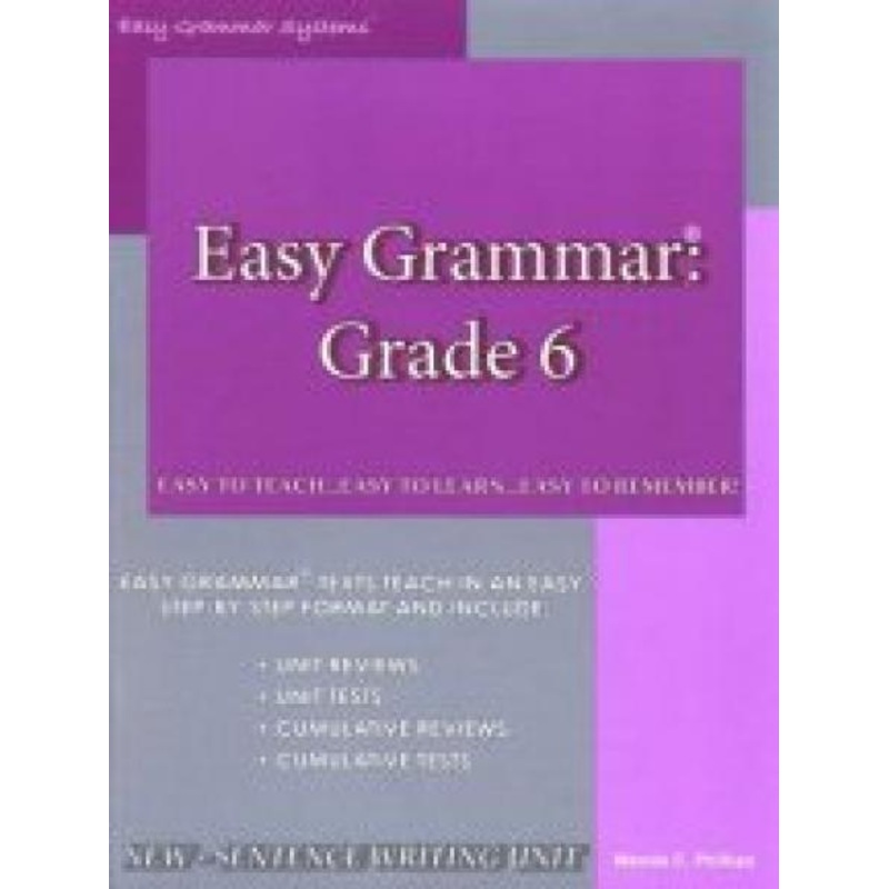 EASY GRAMMAR: GRADE 6 TEACHER’S EDITION