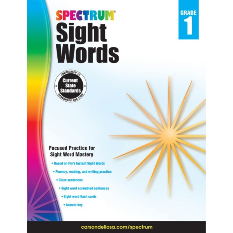 SPECTRUM COMMON CORE SIGHT WORDS GRADE 1