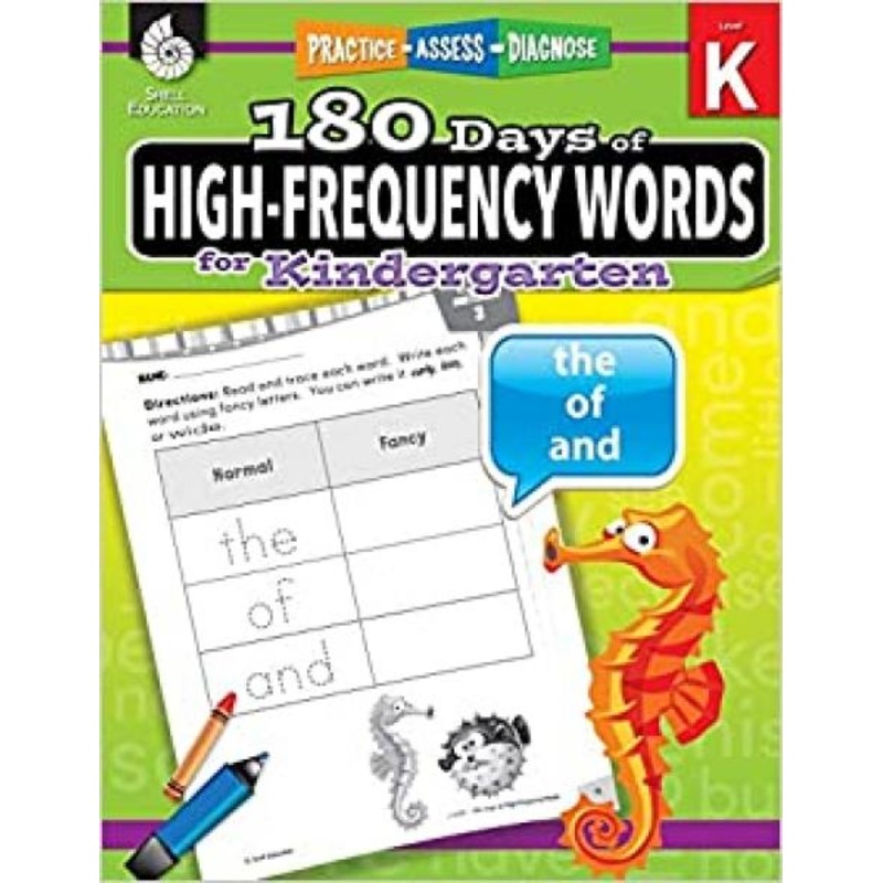 180 DAYS OF HIGH-FREQUENCY WORDS FOR KINDERGARTEN