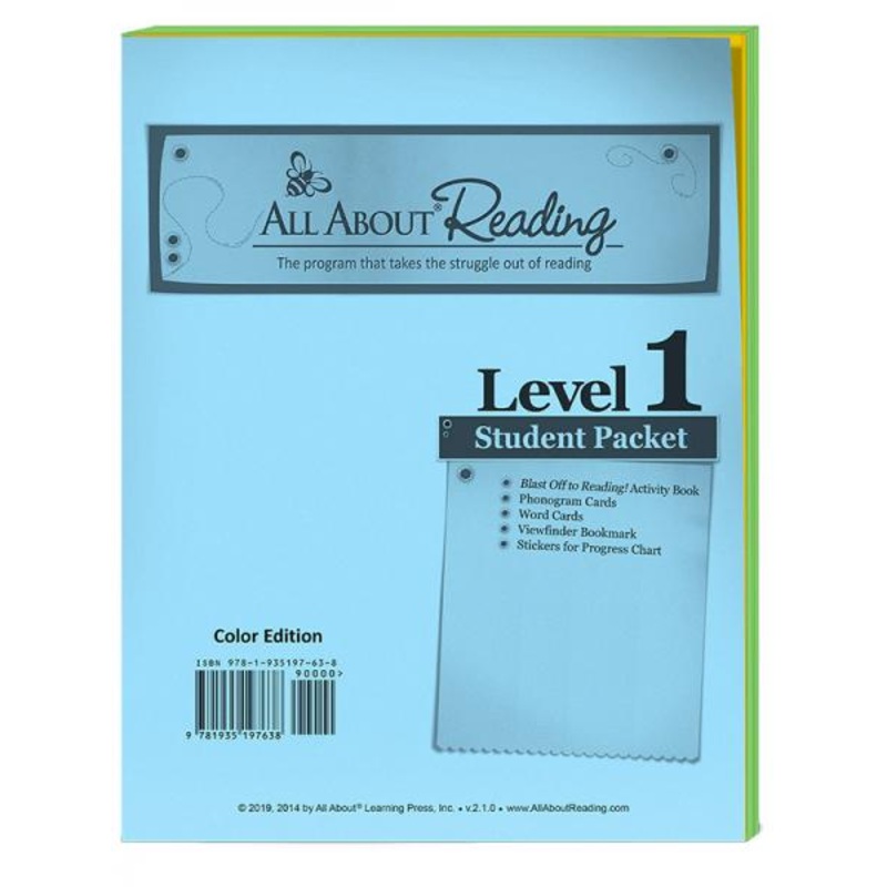 ALL ABOUT READING LEVEL 1 STUDENT PACKET