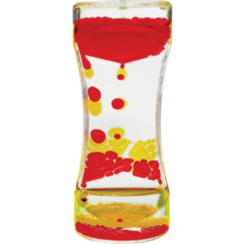 LIQUID MOTION BUBBLER RED & YELLOW