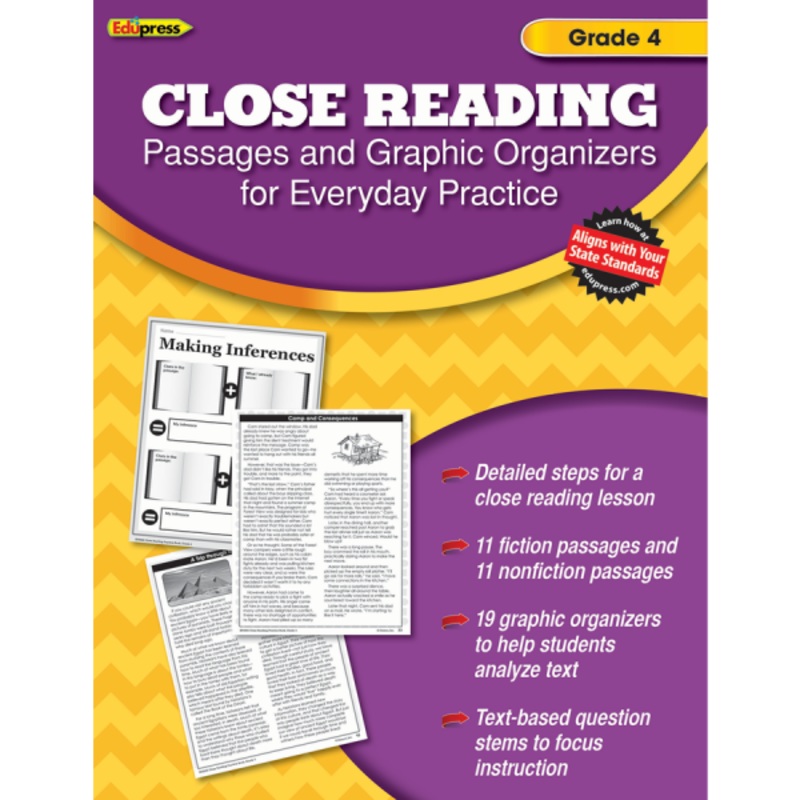 (SALE) CLOSE READING PASSAGES GRADE 4