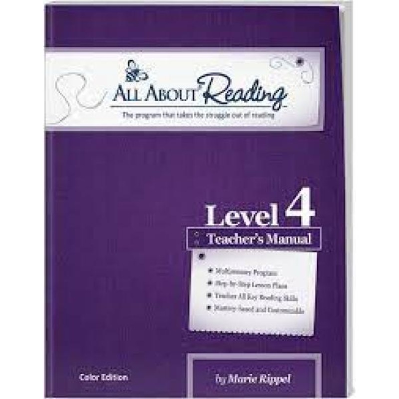 ALL ABOUT READING LEVEL 4 TEACHER’S MANUAL