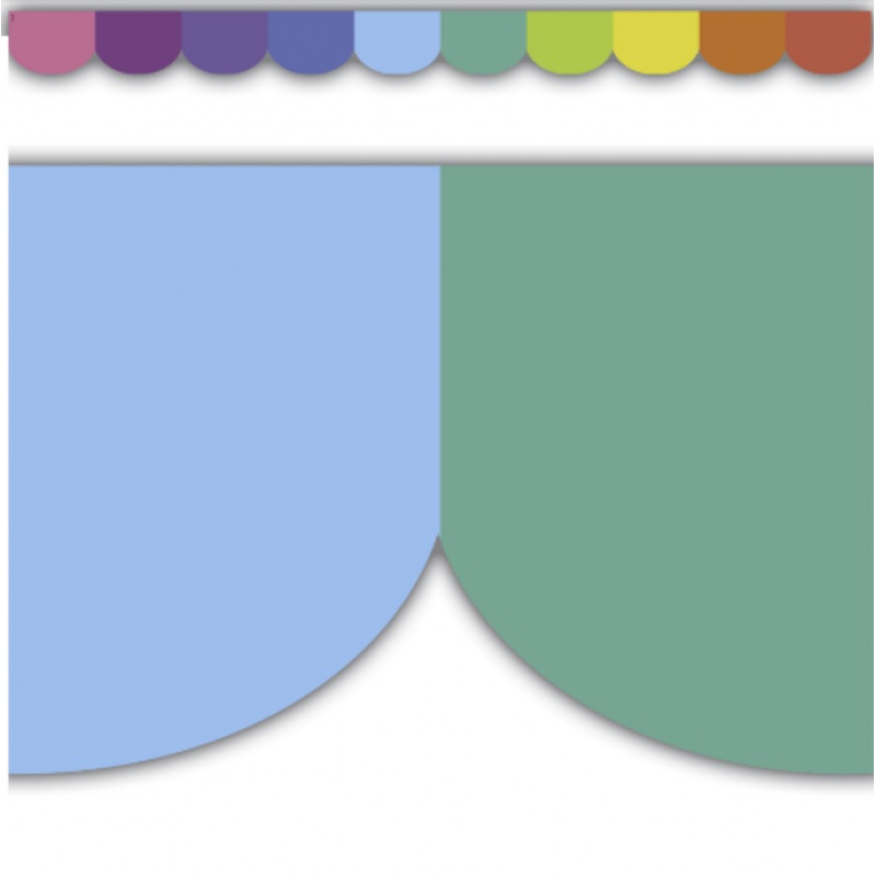 BORDER: COLORFUL SCALLOPED