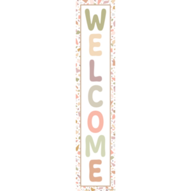 BANNER: TERRAZZO TONES WELCOME
