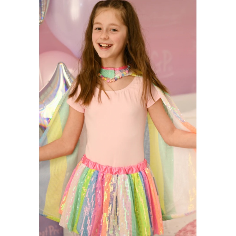 STRIPY SEQUINS SKIRT SIZE 4-6