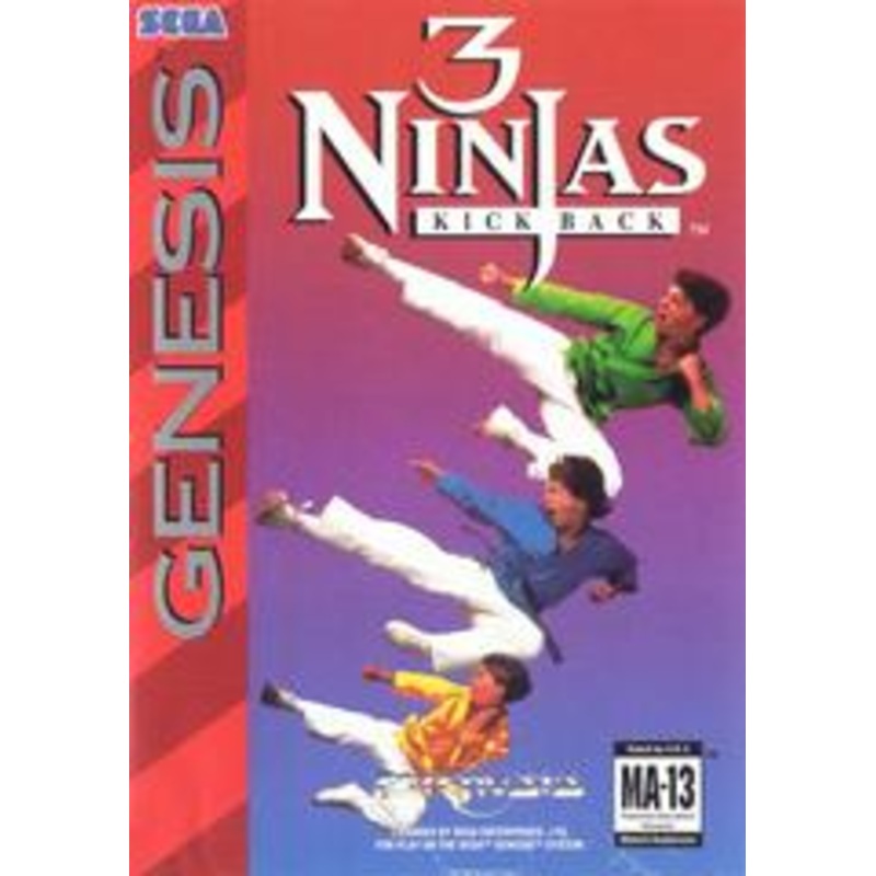 3 Ninjas Kick Back – Sega Genesis – Used (Loose)