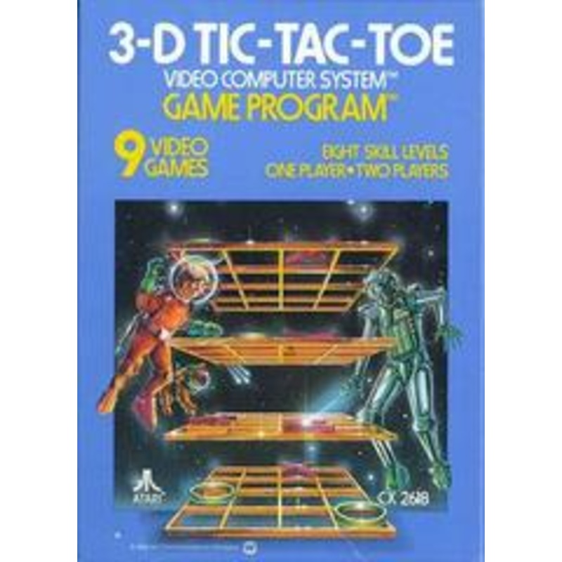 3D Tic-Tac-Toe – Atari 2600 – Used (Fair Condition)
