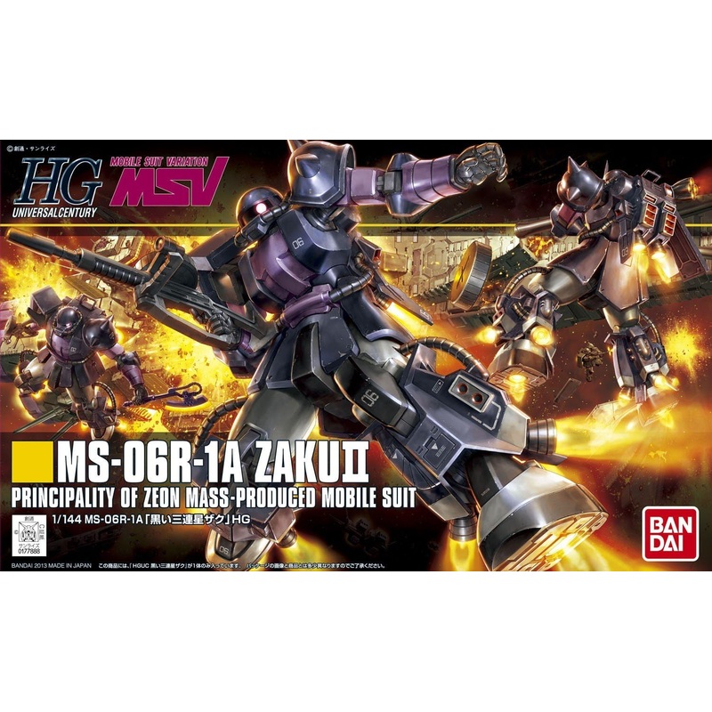 #151 MS-06R-1A Zaku II (Black Tri-Stars), Bandai Hobby HGUC