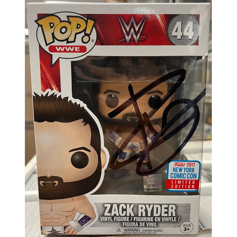 Zack Ryder Signed Autographed Zack Ryder NYCC Exclusive Funko Pop! #44  (JSA Certified)