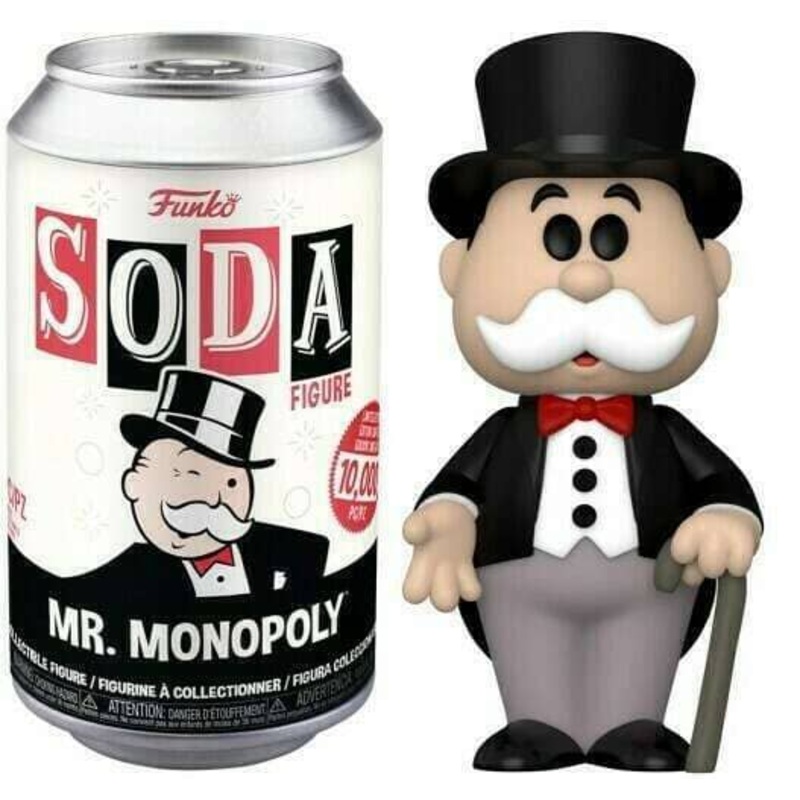 (Opened Can) Funko Vinyl Soda Monopoly Mr. Monopoly